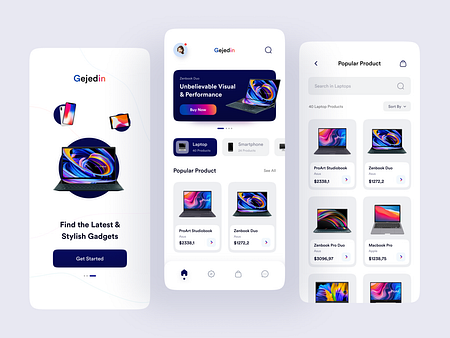 Gejedin - Gadget Store Mobile App by Jëlly for Pickolab Studio on Dribbble