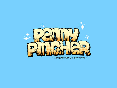 Penny Pincher art artwork bearings brand design illustration logo logodesign penny pincher skate skateboards tshirt typography vector