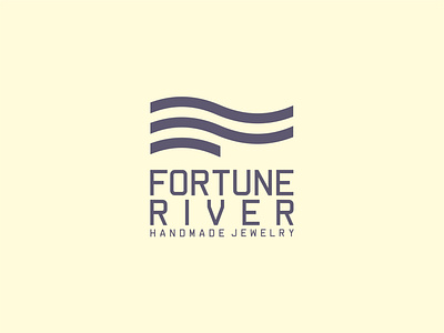 FORTUNE RIVER branding design icon jewelry logo vector
