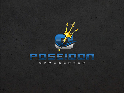 POSEIDON Game Center branding design esports game game design icon illustration logo vector