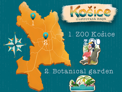 Map of city Kosice