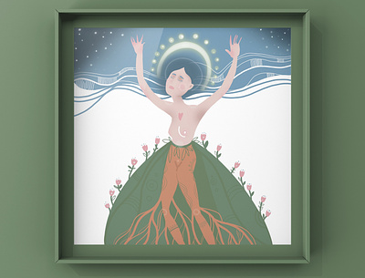 Goddess of the Earth book illustration illustration illustration art