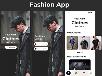 Fashion App ui fashion app ui ios app design minimalistic mobile design