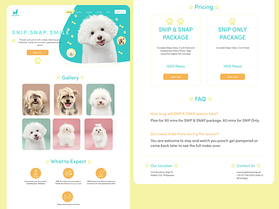 Pet bath design dog landing page landing page design minimal landing page modern ui modern uiux pet bath pet bath landing page pet bath web page design pet landing page pet web page uiux design