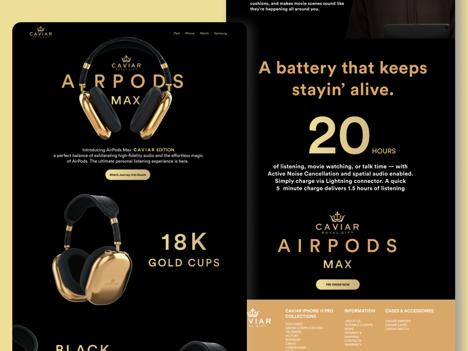 AirPods Max Landing Page Concept By Masood Ahmad On Dribbble