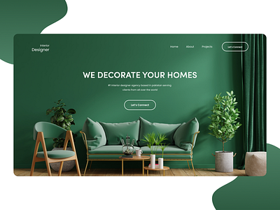 Design agency landing page