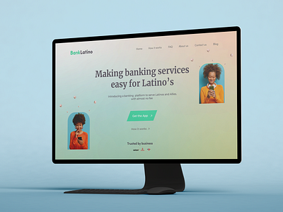 Banking website hero section banking website colorful colorful design design hero section minimal design website design website design hero section