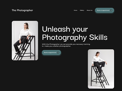 Photography skills website 3d photography school photography website school website ui uiux design website design