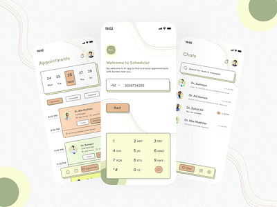 Doctor's Appointment app free UI kit appdesign appointment appointment app design doctor appointment doctor appointment app doctor scheduling app graphic design medical app mobile design scheduling scheduling app design uiux