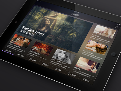 iFashion iPad UI demo