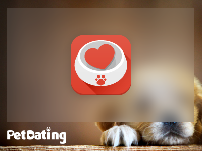 Petdating Icon for iOS 7 app dating icon ios7 love pet red shadow