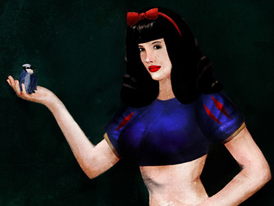 Snow White digital digital painting fanart snow white