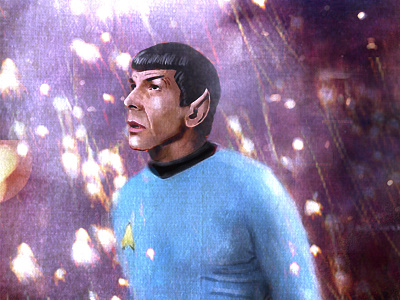 Spock Tribute fan art fanart mr spock rest in piece spock star trek