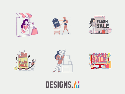 Sales Illustrations by Graphicmaker