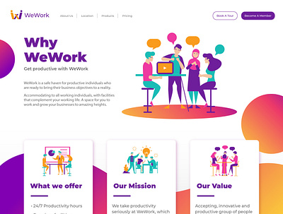 Webpage using illustrations homepage illustrations startups web design webpage website