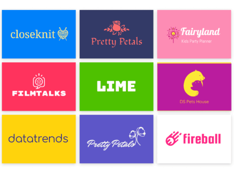 Logo's created by Logomaker branding designs.ai logo