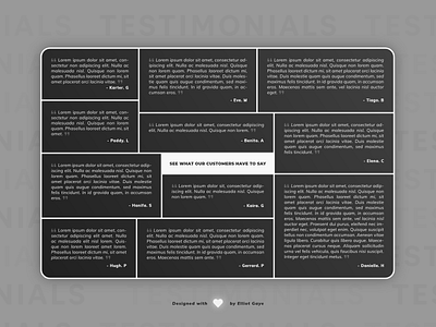 DailyUI #039 - Testimonials