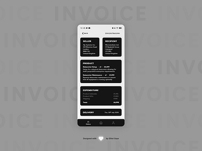 DailyUI #046 - Invoice