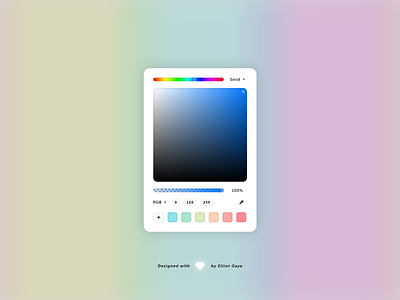 DailyUI #060 - Color Picker