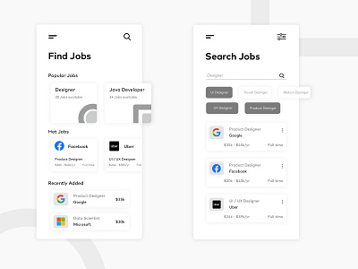 Job Finder App android app ios app job job application job board job finder job listing job portal job search jobs product web app