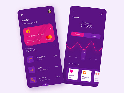 Mobile Bank App - Mobile Design