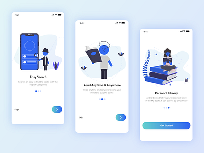 Book Reading App Onboarding app app concept app design book app book reading app books illustration library mobile onboard onboard ui onboarding onboarding design onboarding screens online online book search splash splash screen splash screen ui