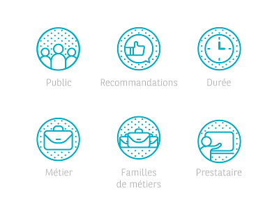 Formations icon set artdirection formations icon