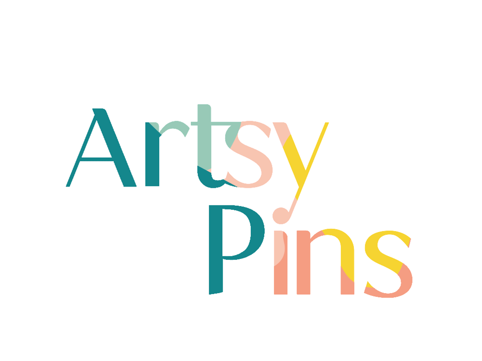 Artsy Pins Logo animation 2d animation colorfull logo animation lovelyfont photoshop
