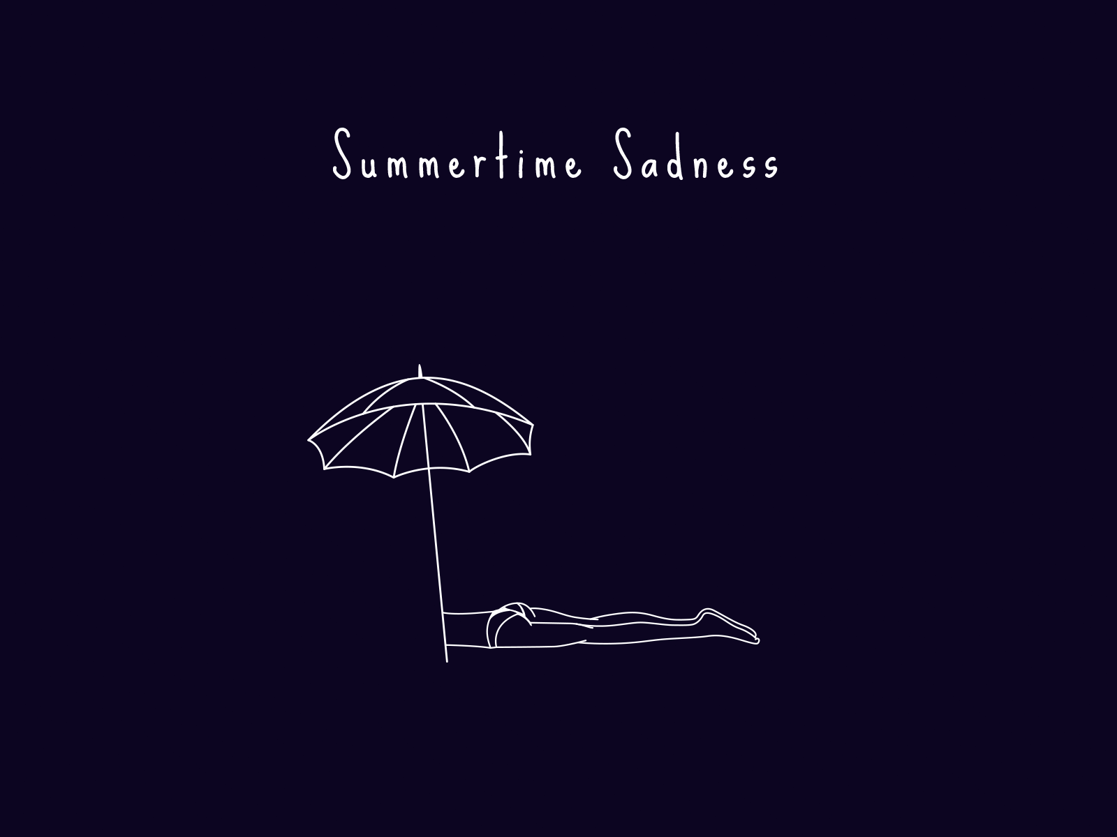 Summertime sadness 2d after effects animation attack beach drawing funny girl hand human illustration love struggle sun umbrella zombies