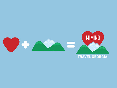 Mimino Travel Georgia cartoon illustration logo logotype mascot