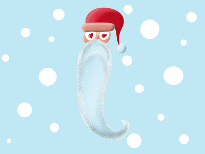 Santa cartoon christmas drawing illustration lovely santa snow texture