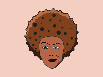 Curve africa african woman cartoon drawing illustration illustrator mascot photoshop vector