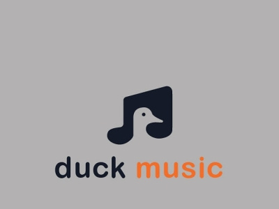 Duck music branding de design graphic design icon illustration logo
