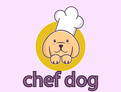 Chef dog branding de design graphic design icon illustration logo ui ux vector