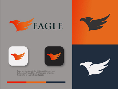 Logo eagle branding de design graphic design icon illustration logo ui ux vector