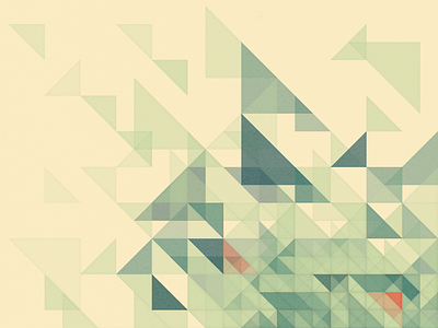 Processing experiment - Spaced triangles generated generative geometric processing sketch