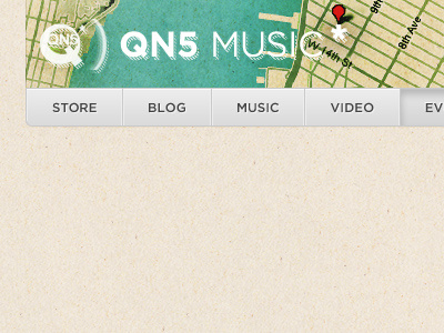 QN5 - Custom Header Image expressionengine gotham header music navigation qn5 texture travel vintage web website