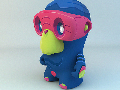 Blingö render 3d boris hasabike character character design illustration toy vinyl toy