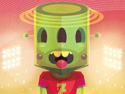 Sbonkz alien boris hasabike card deck character character design football illustration soccer