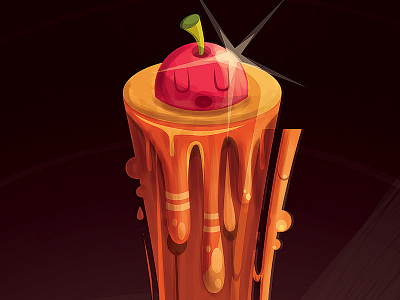 Cherry boris hasabike candy character character design cherry illustration sweet vector