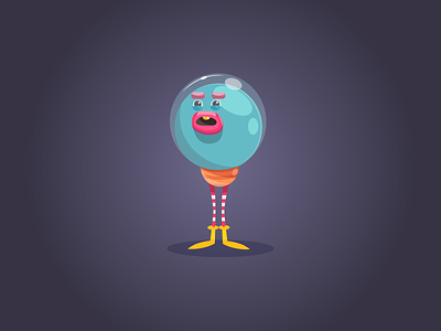 Bubblo character design illustration vector
