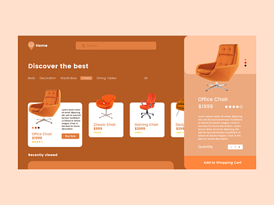 Furniture Website Landing Page UI Concept landing page landing page concept landing page design landing page ui ui ui design uidesign uiux web design website website concept