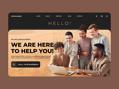 Digital Agency Landing Page Design digital agency landing page landing page design ui ui design uidesign uiux web design website website concept