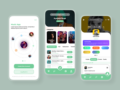 Music App UI Design