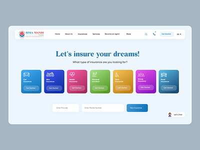 Insurance Policy Website UI Design