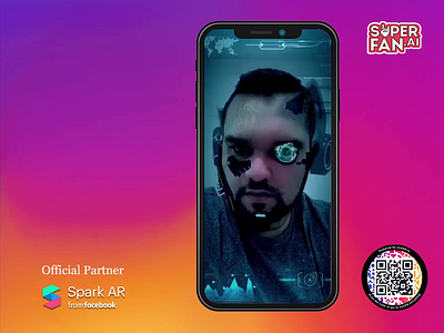 Cyborg action ar ar filters augmented reality autodesk maya custom filter cyborg design filters instagram filter robot spark ar special effects superfan ux