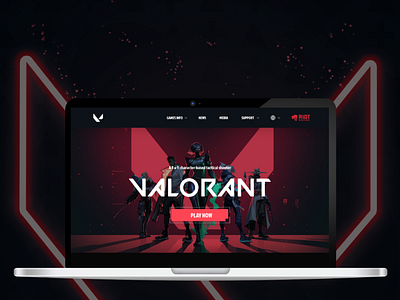 Valorant Website UI Concept Design