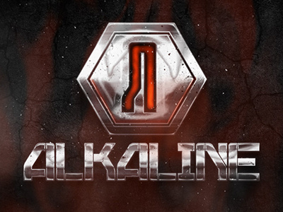 Alkaline Logo argentina buenos aires graphic design illustration logo sci fi science fiction scifi space toyto