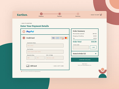 Credit Card Checkout | Web Design | DailyUI 002
