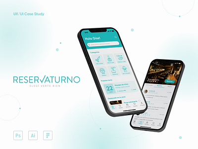 ReservaTurno. Beauty and Salon appointment app. UX/UI case study